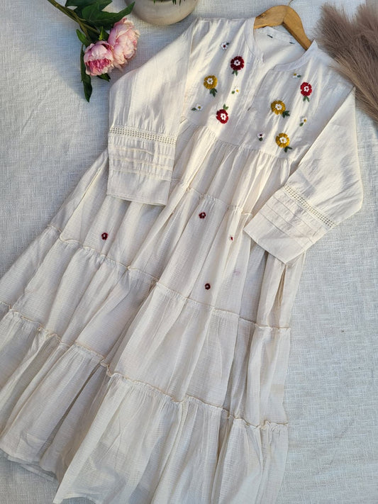 FLOWER COTTON DRESS