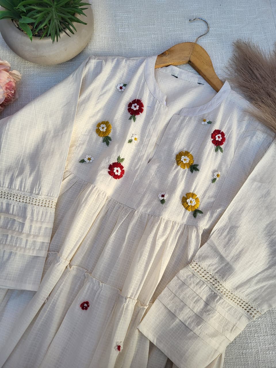 FLOWER COTTON DRESS