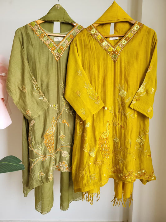 Moss & mustard set
