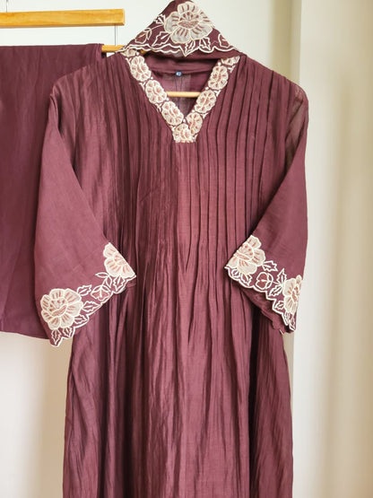 Hazel Mocha suit set