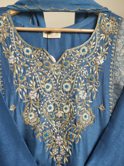 Royal Neel Farshi Salwar Set