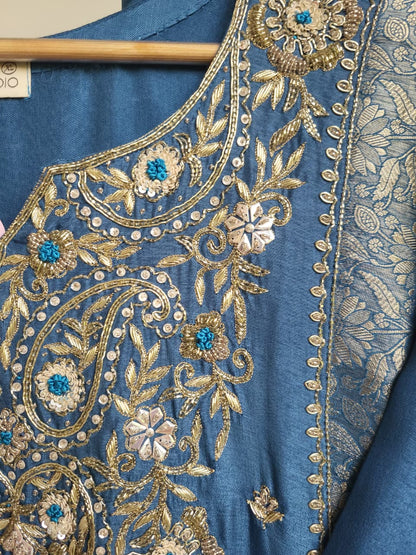 Royal Neel Farshi Salwar Set