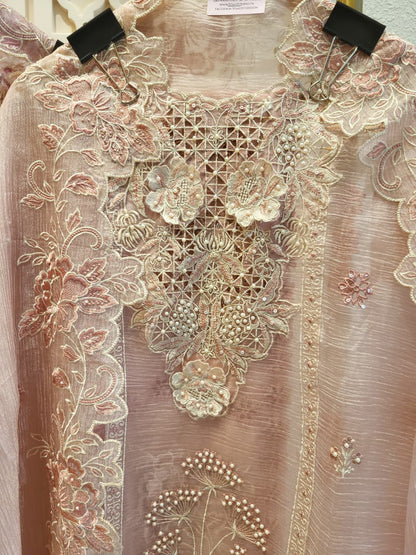 3D appliqué unstitched suit