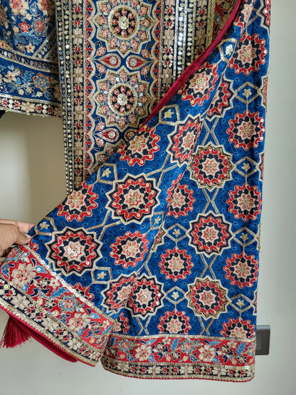 Ajrakh Printed Saree (10 Days Dispatch Time)