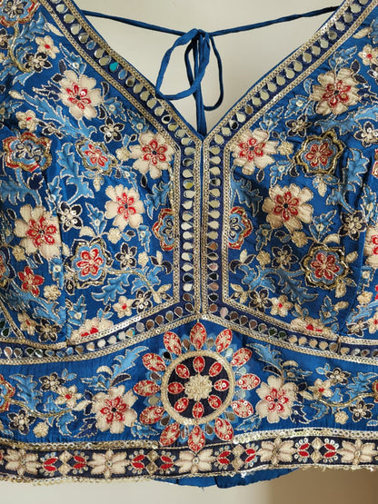Ajrakh Printed Saree (10 Days Dispatch Time)
