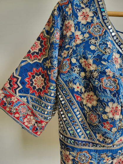 Ajrakh Printed Saree (10 Days Dispatch Time)