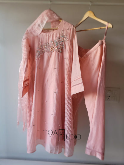 Powder Puff Bell Sleeve Suit (25 Days Dispatch Time)