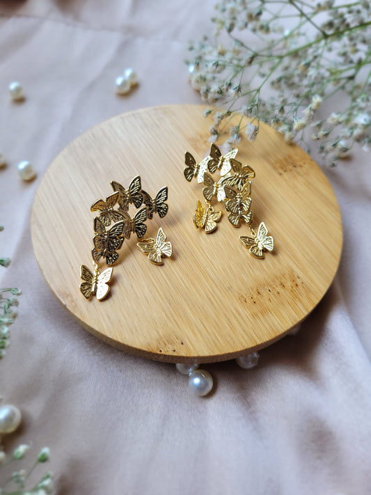 Butterfly Cluster Earrings