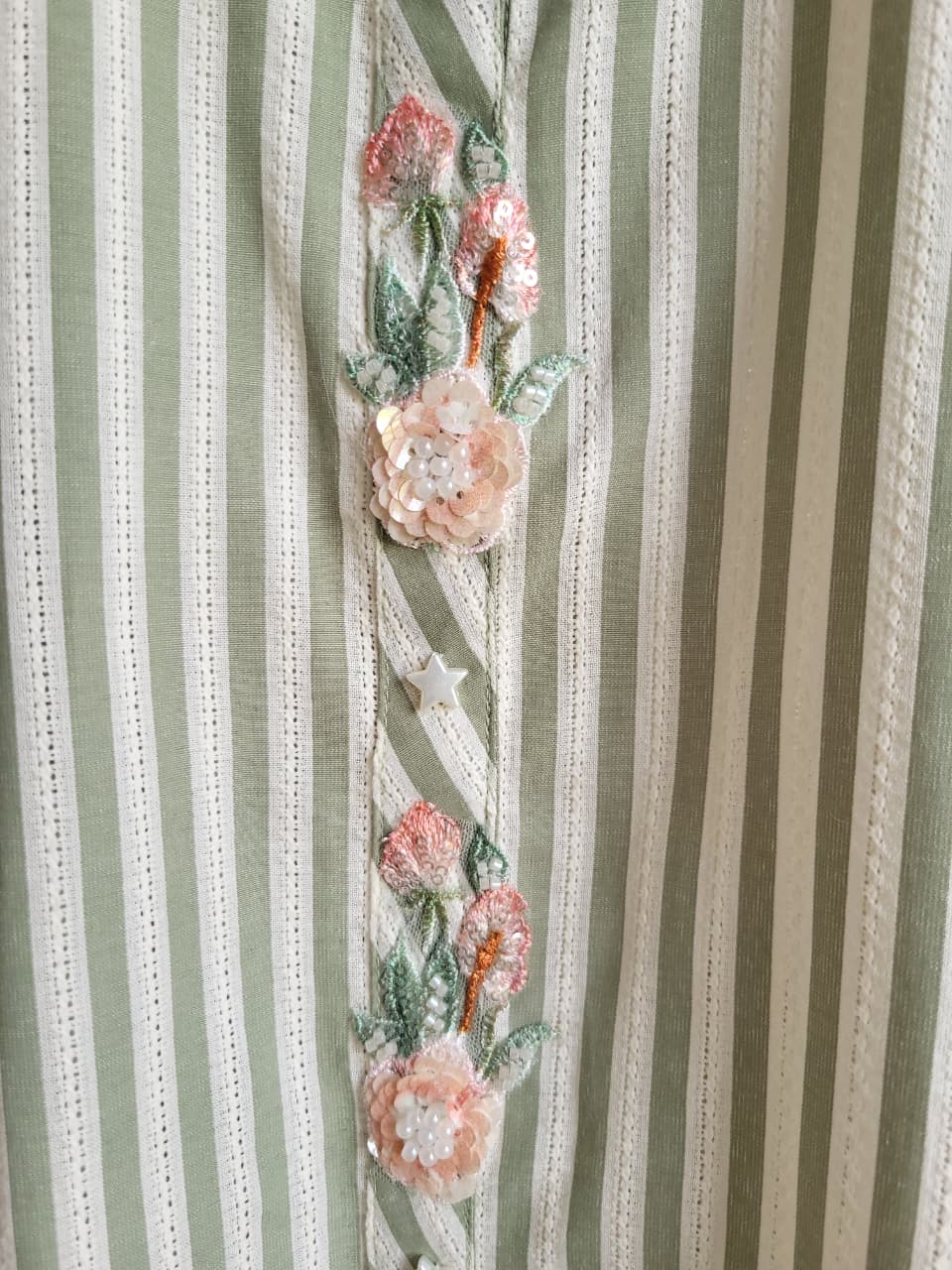 Striped Mousse Coord Set (25 Days Dispatch Time)
