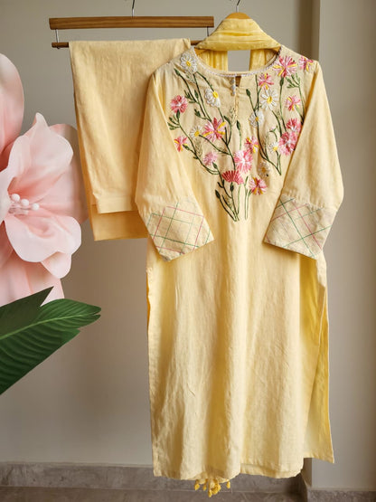 Floral Ganache kurti set