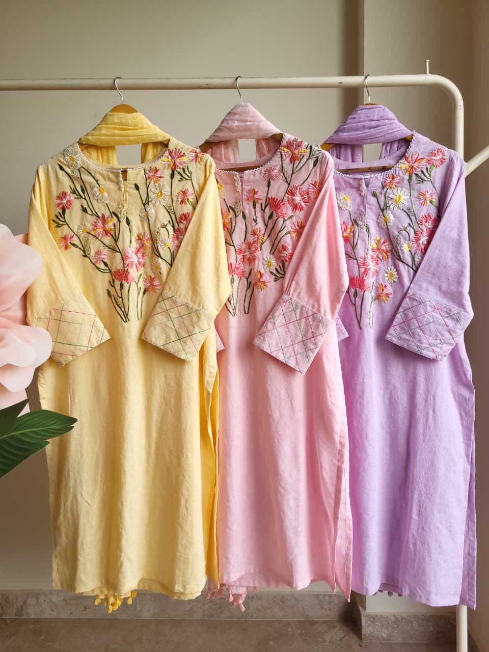Floral Ganache kurti set