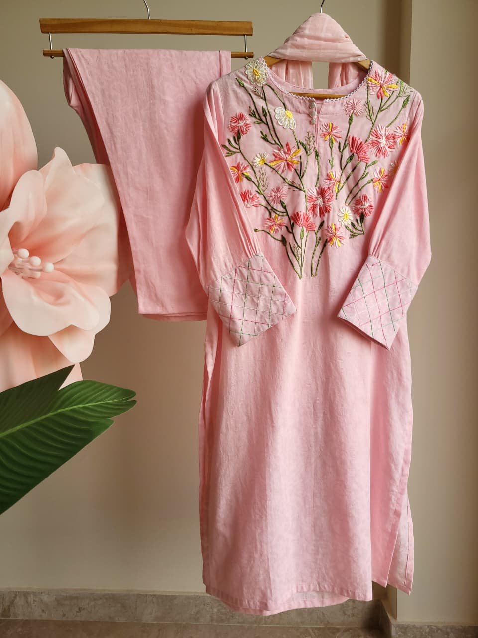 Floral Ganache kurti set