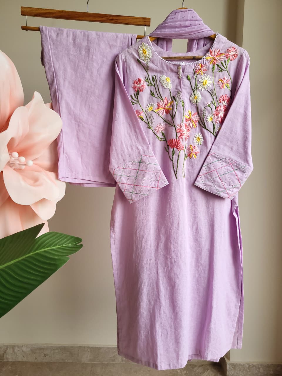 Floral Ganache kurti set