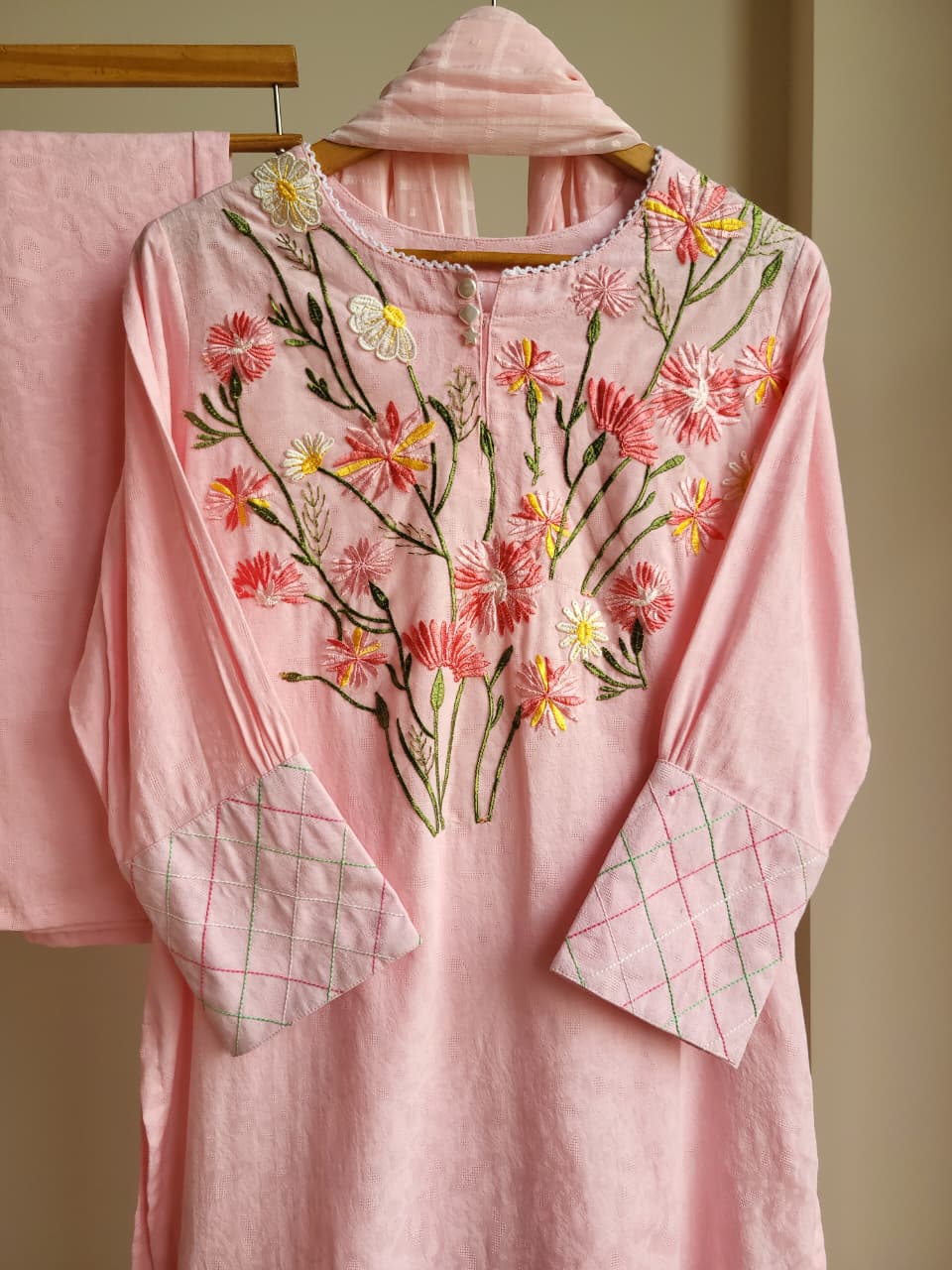 Floral Ganache kurti set