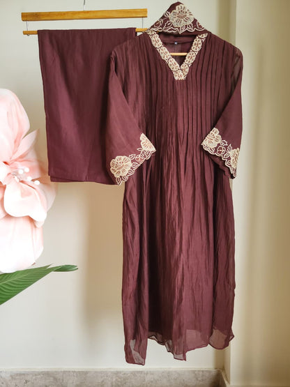 Hazel Mocha suit set