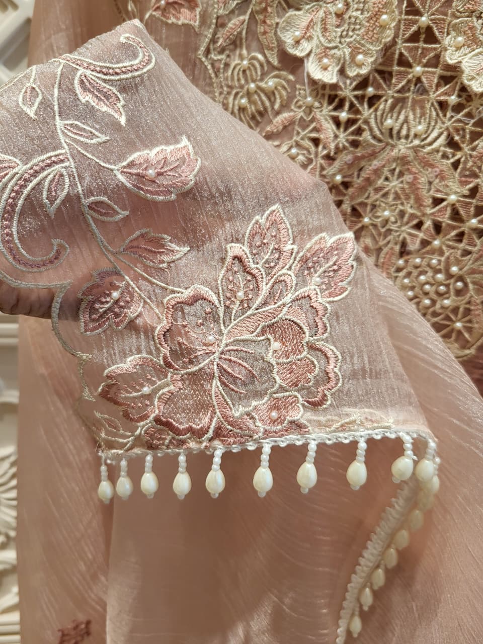 3D appliqué unstitched suit