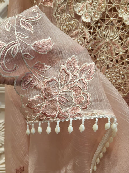 3D appliqué unstitched suit