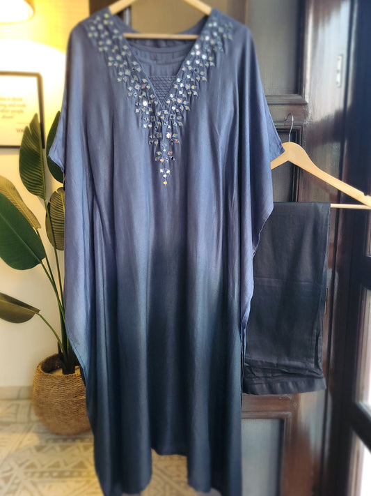 Aurora Kaftan - Ash (Ready stock)