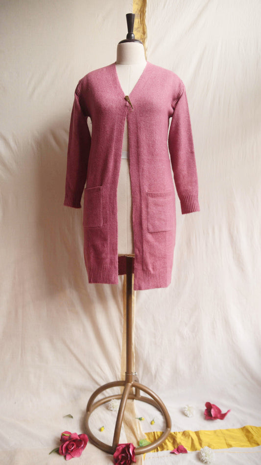 Mauve up Cardigan shrug (L)